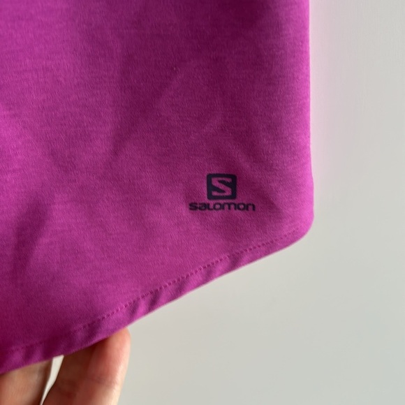 Salomon Advance Skin Active Dry Button Down Outdoor Blouse Pink/Fushia Size M - Picture 3 of 11